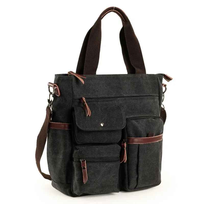 Men Canvas Messenger Bag Crossbody Bags Unisex