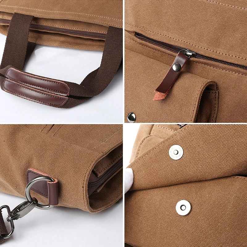 Men Canvas Messenger Bag Crossbody Bags Unisex
